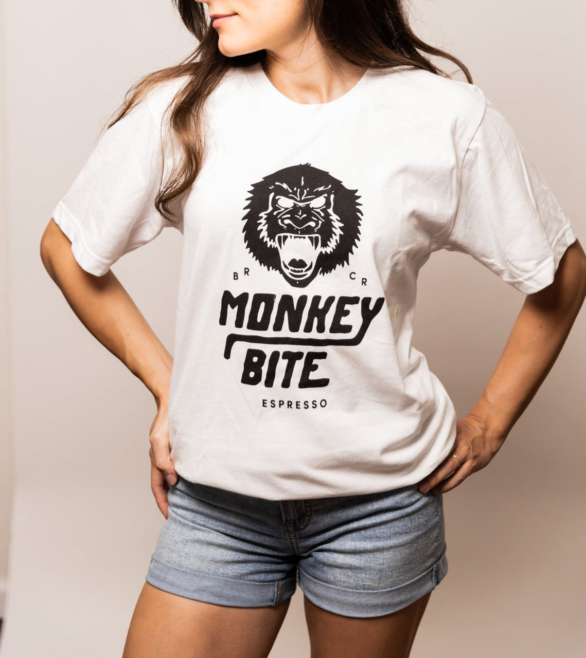 Monkey Bite Tee - White