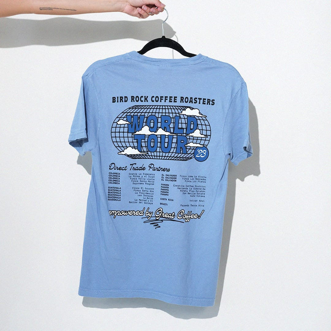 Vintage World Tour Tee: Blue