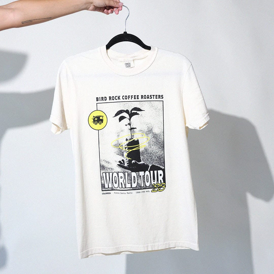 Vintage World Tour Tee: Tan