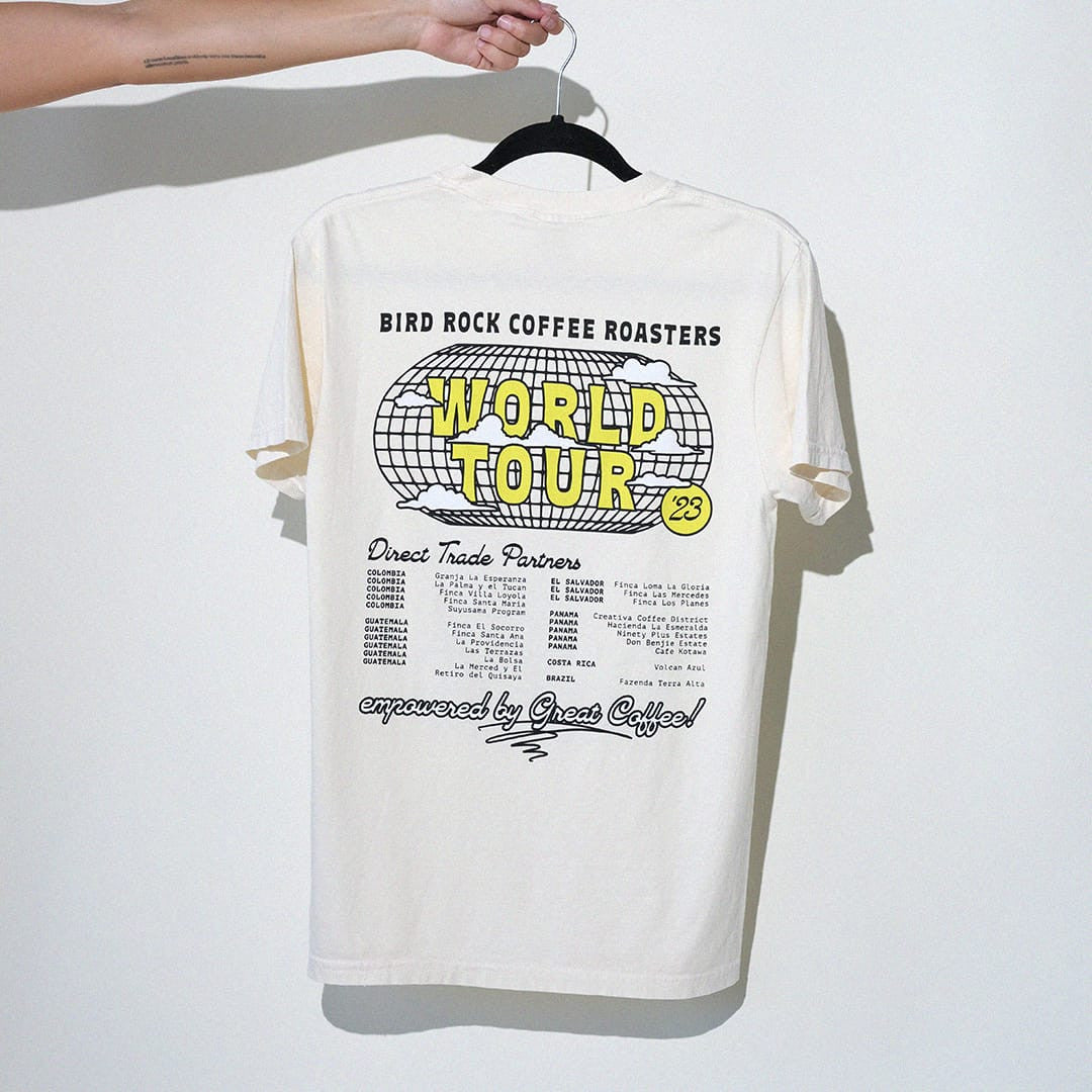 Vintage World Tour Tee: Tan