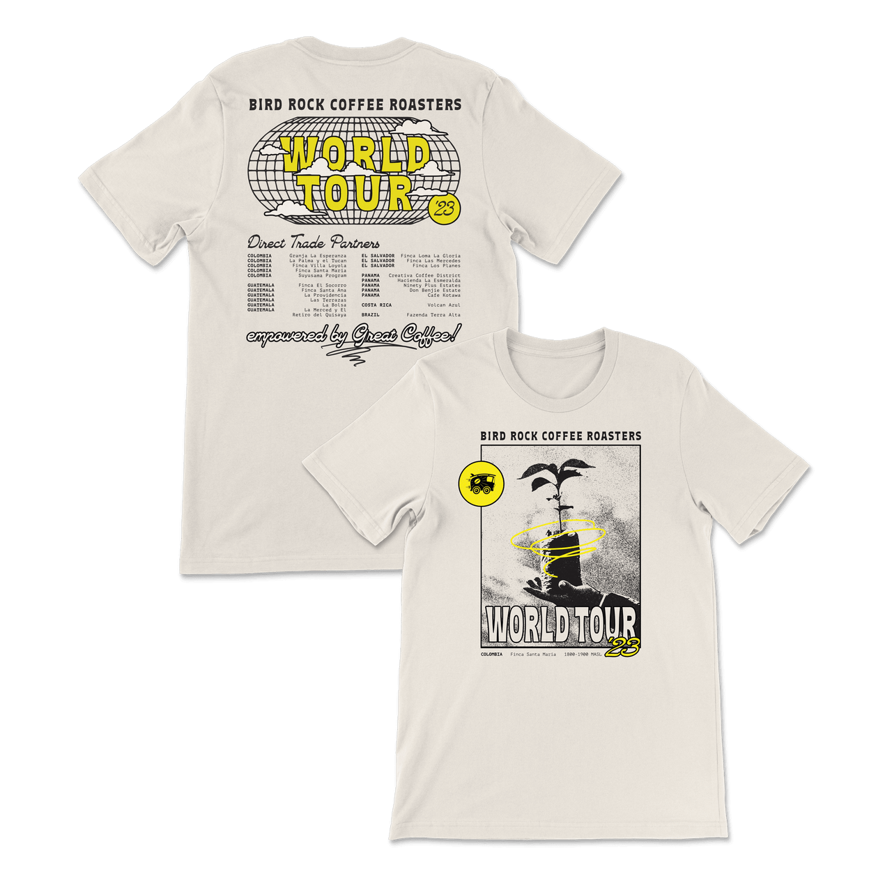 Vintage World Tour Tee: Tan