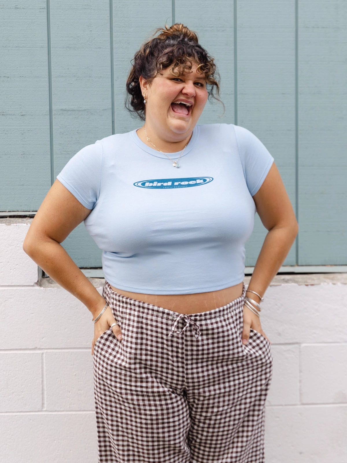 Retro Baby Tee | Blue