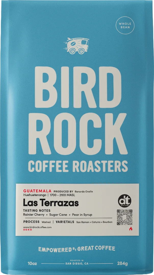 Bird Rock Coffee Las Terrazas Guatemala 10oz bag, washed San Ramon, Caturra and Bourbon from Huehuetenango